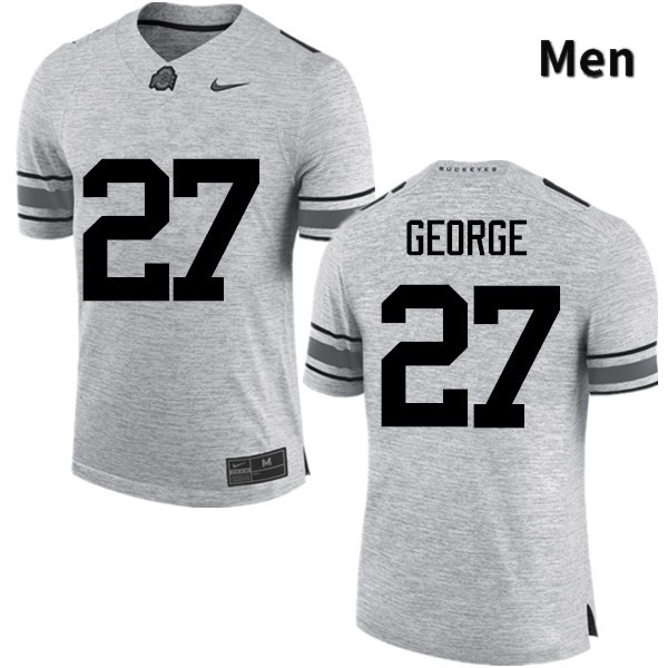 Ohio State Buckeyes Eddie George Men's #27 Gray Game Stitched College Football Jersey
